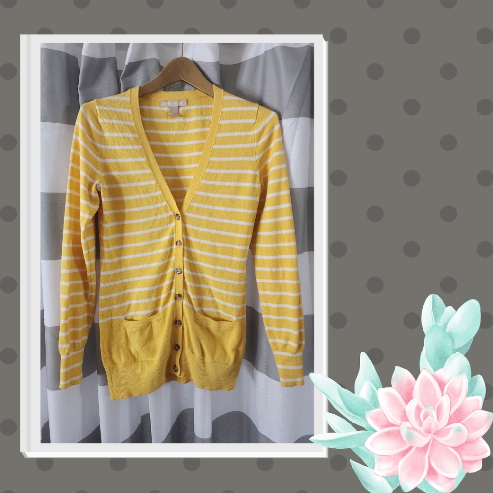 Banana Republic Striped Cardigan
